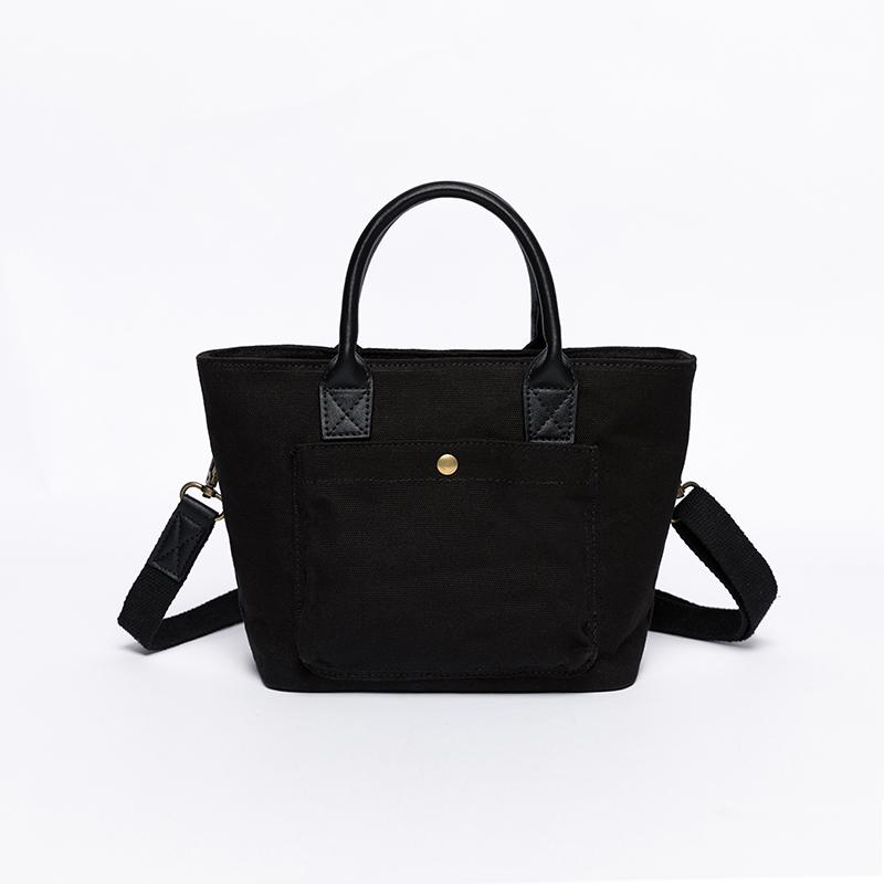 Sac en toile pour femme, nouvelle version coréenne 2019, tendance et polyvalente, porté main ou bandoulière.