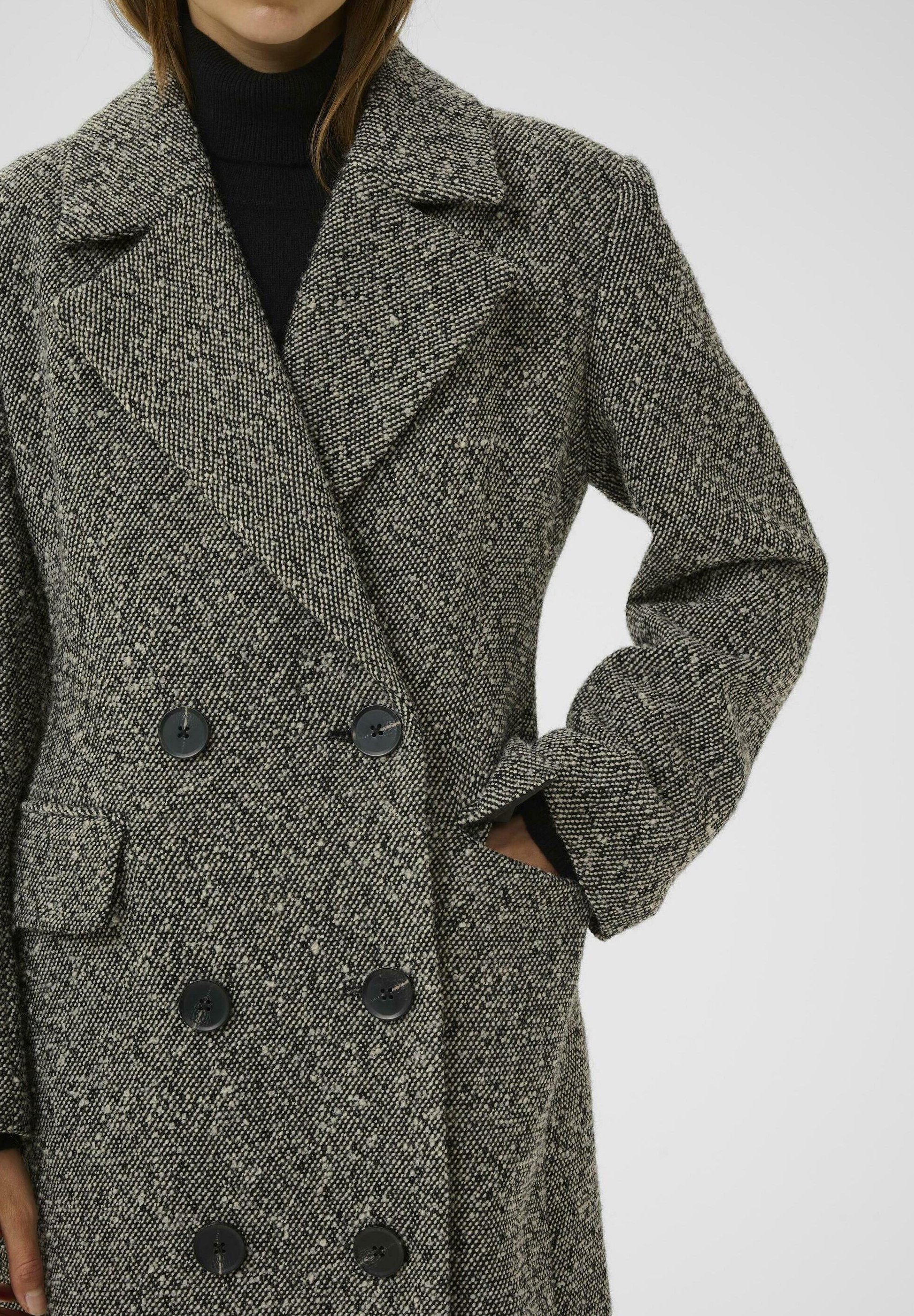 Manteau InWear Classic - noir/blanc