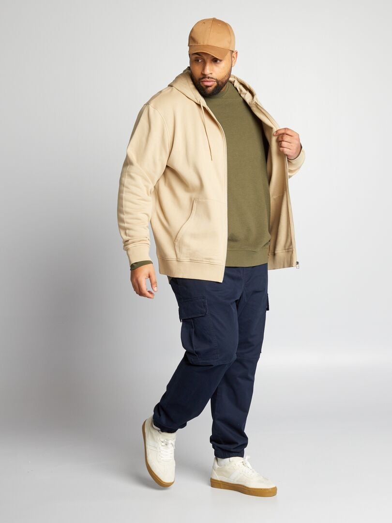Ottomaanse gebreide sweater - kaki