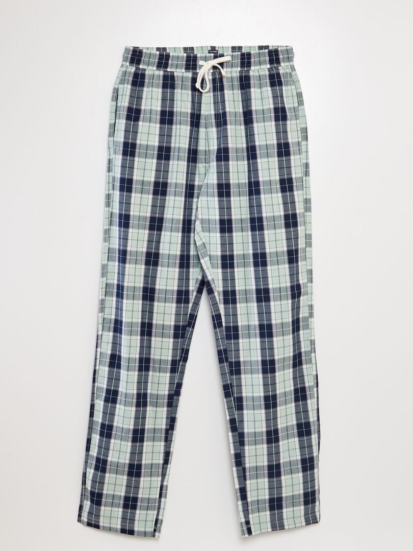 Conjunto de pijama comprido - 2 peças - AZUL