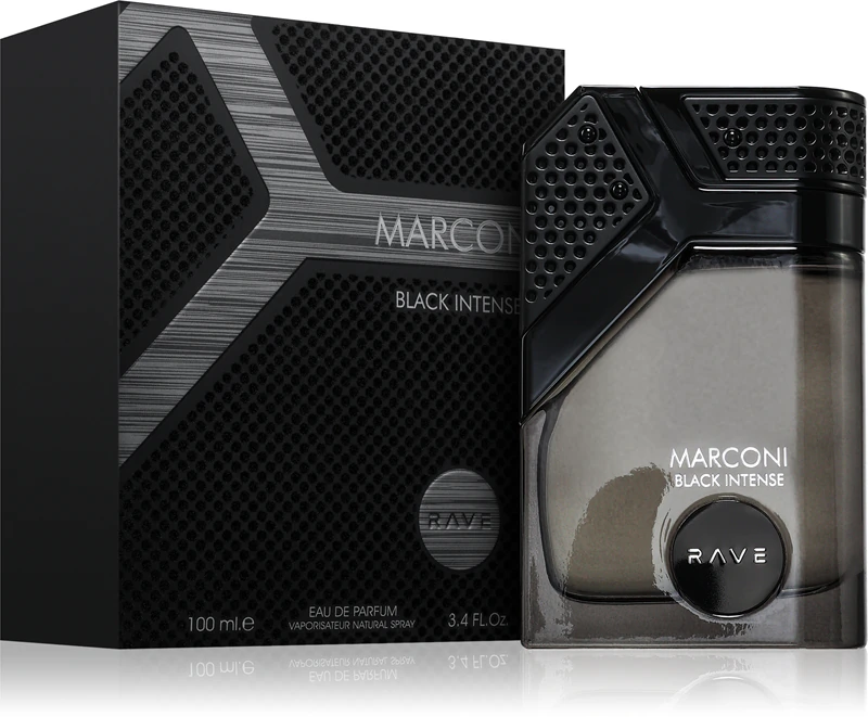 Rave Marconi Black Intense Eau de Parfum para homens