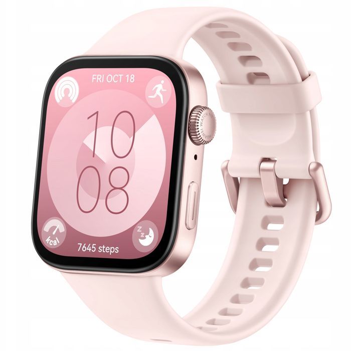 Relógio Conectado - Huawei - Watch Fit 3 - Rosa - Bluetooth - GPS - Pulsômetro