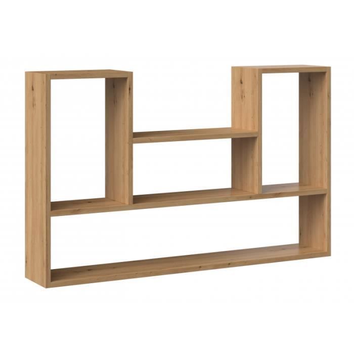 LULU - Estantería colgante - Estante de pared - 100x60x16 cm - Almacenamiento de pared para salón