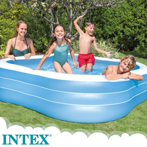 Piscine gonflable carrée Intex 229 x 229 x 56 cm - 1 250 litres