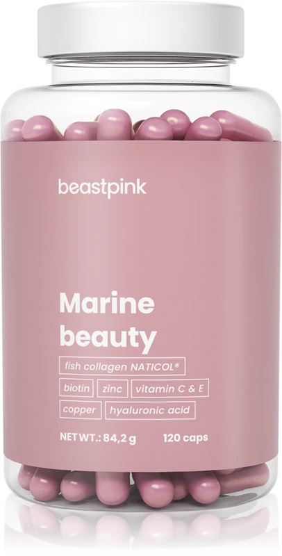 „BeastPink Marine Beauty“ maisto papildas – kolageno kapsulės
