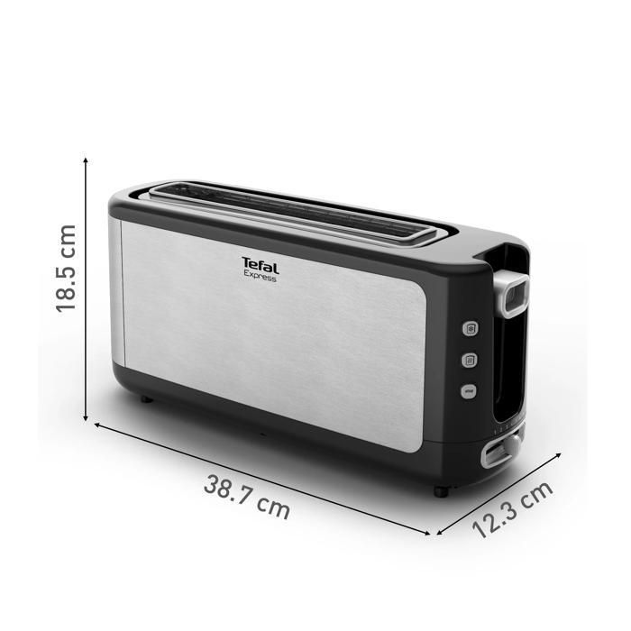 Tostapane in metallo TEFAL Express a 1 fetta con 7 livelli di doratura TL365ETR