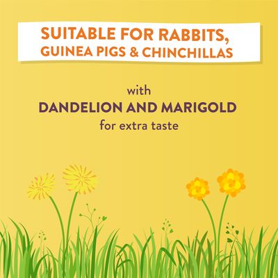 Burgess Excel fôrhøy med løvetann og ringblomst
