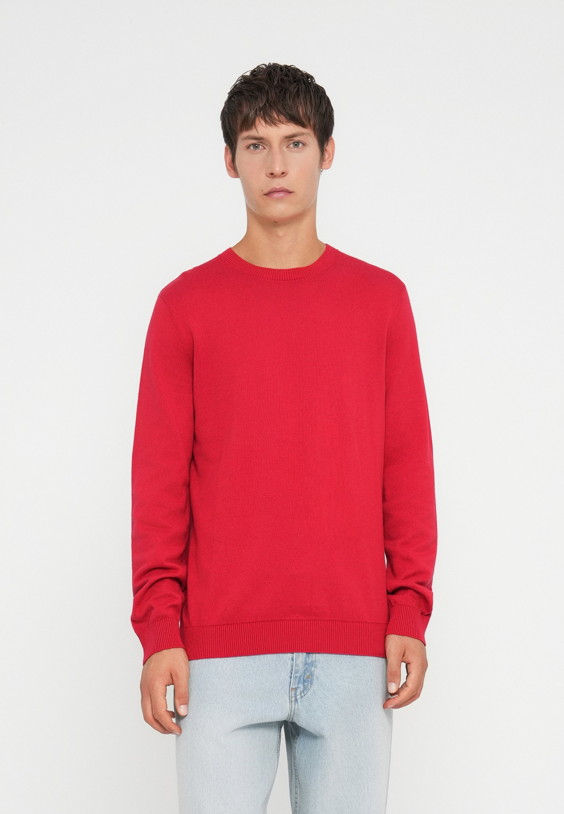 GAP SOLID CORE CREW - Sweter - modna czerwień