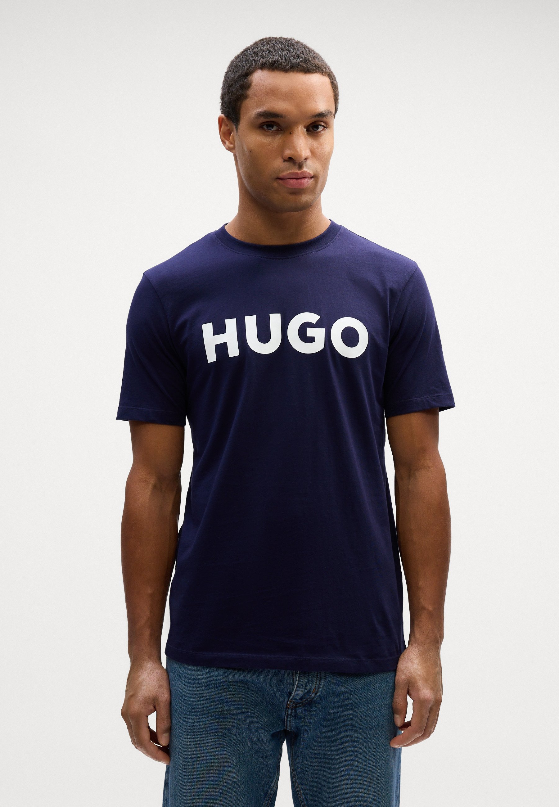 HUGO DULIVIO - Printitud T-särk - tumesinine