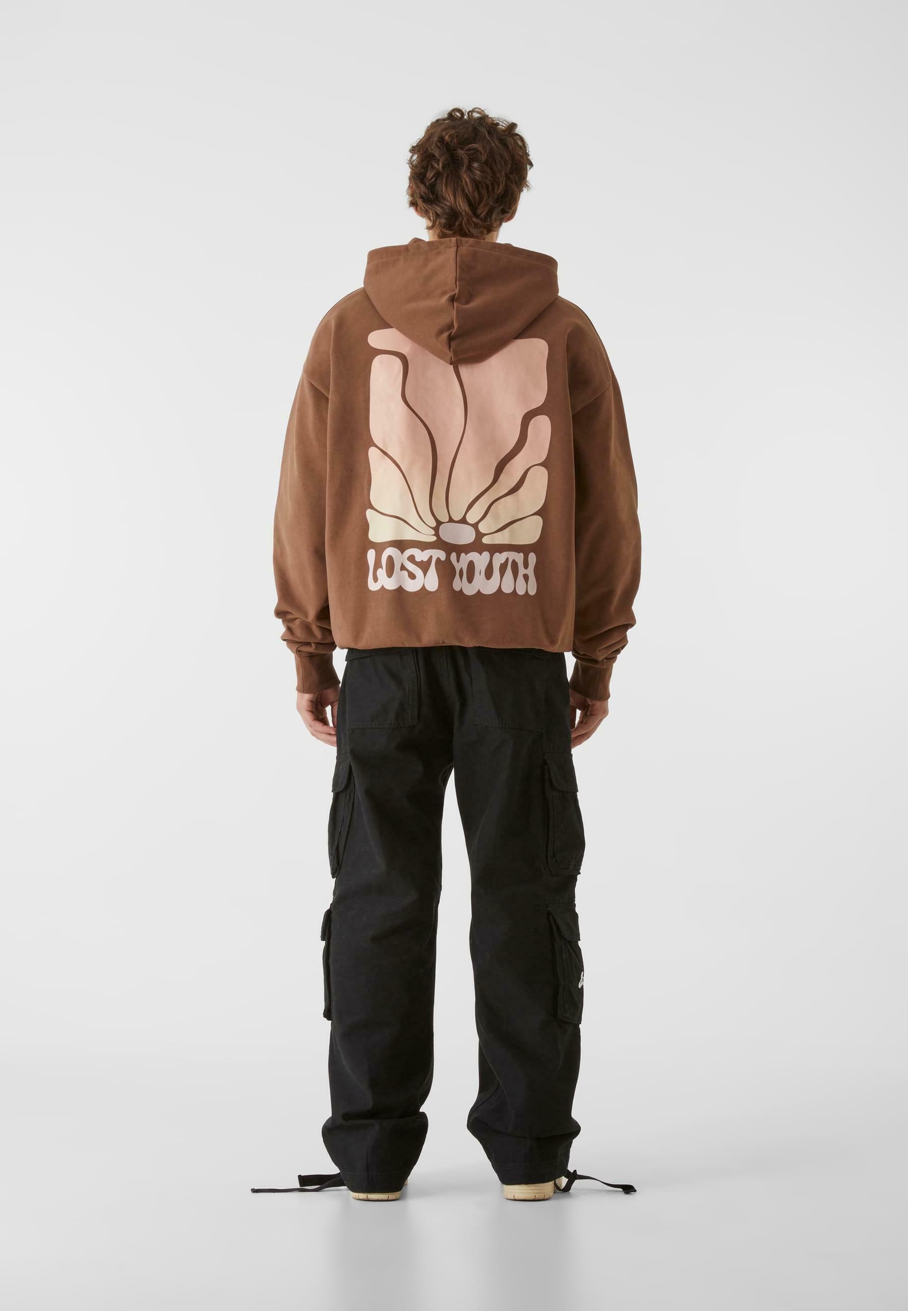 Lost Youth HORIZON - Sweat à capuche - écorce