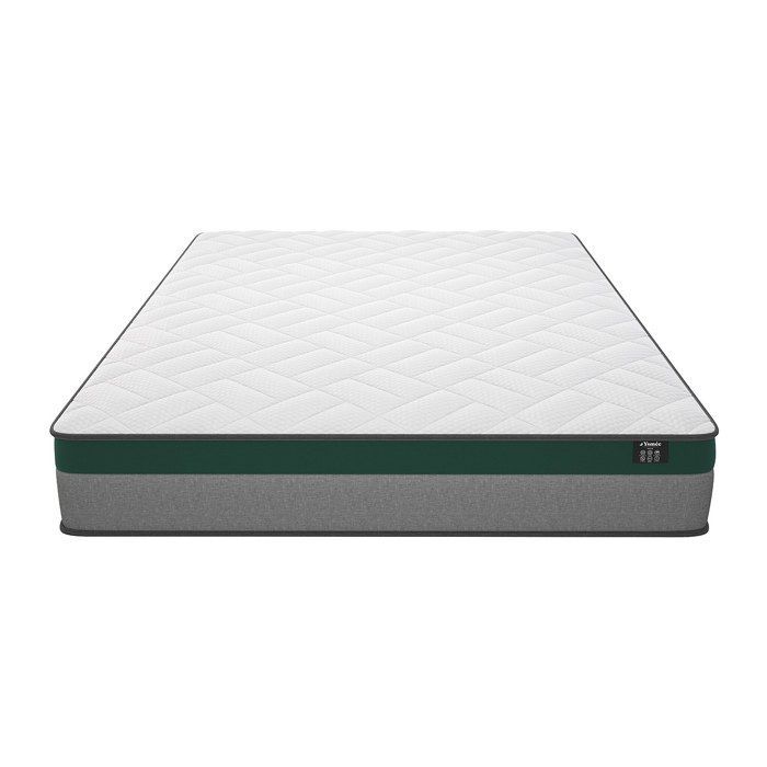 Set letto 140 x 190 cm con rete a doghe + materasso a molle insacchettate di 22 cm di spessore - PRESTIGE di YSMÉE