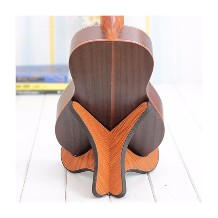 Soporte de madera para guitarra, 17 x 20,4 x 26 cm, independiente, plegable, para guitarra clásica/folclórica.