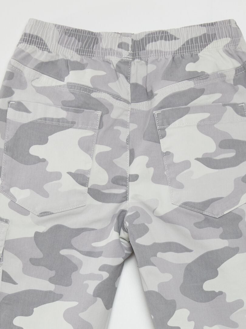 Camouflage cargobroek - BEIGE