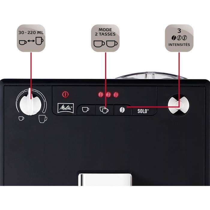 Melitta Solo Bean-to-Cup Coffee Machine - Black