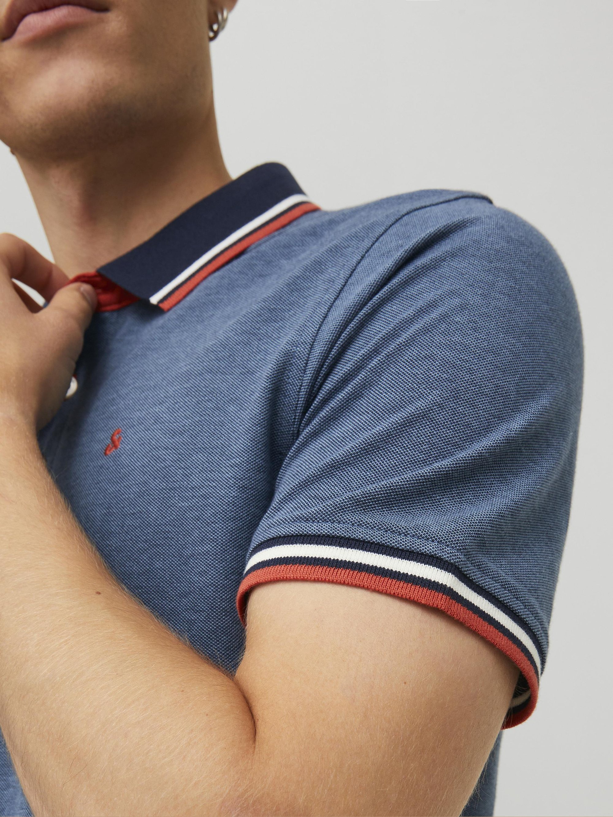 Jack & Jones JJEPAULOS SS NOOS - Poloshirt - Denimblau