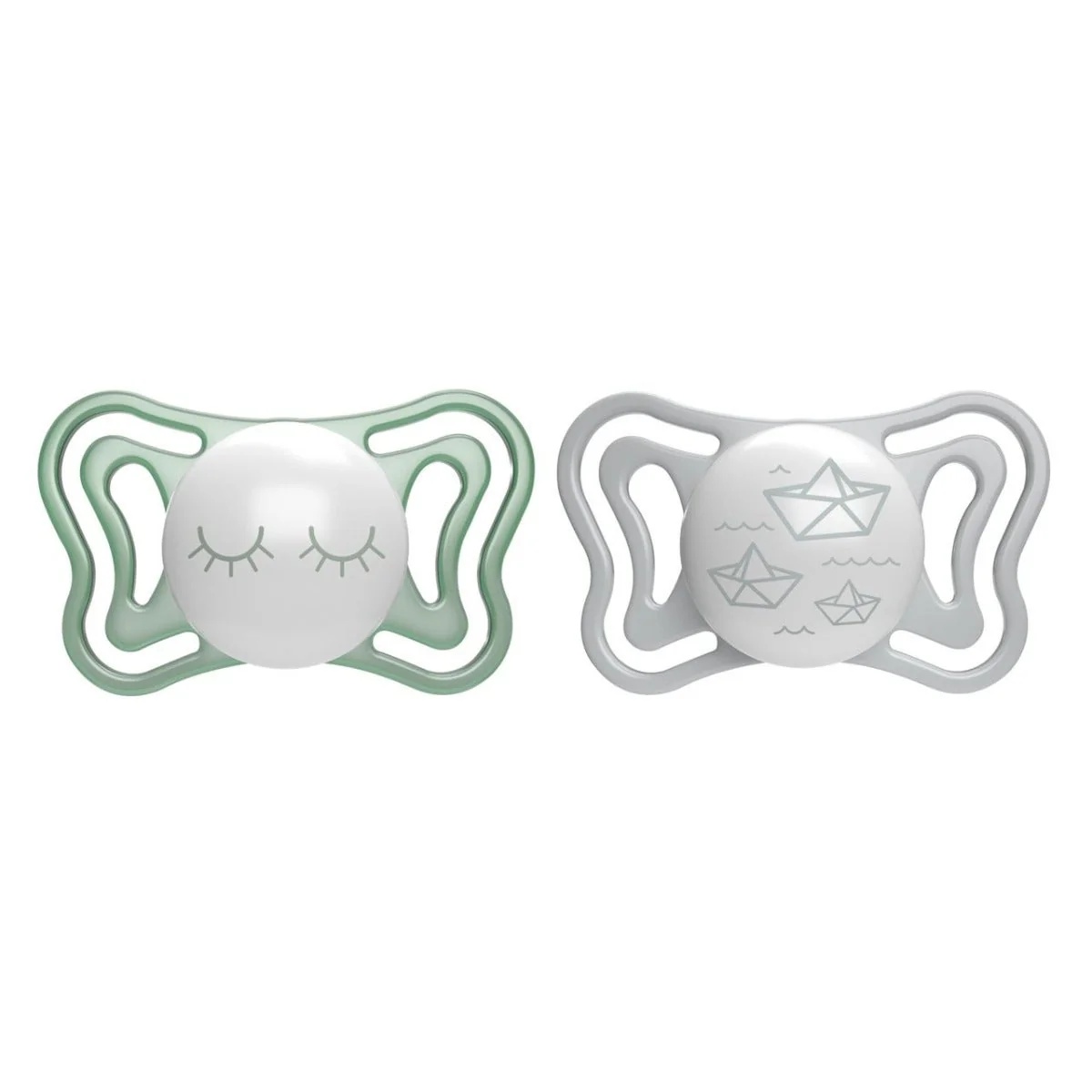 CHICCO Chicco Light Leuchtender Silikon-Schnuller, 2 Stück, 16-36 Monate