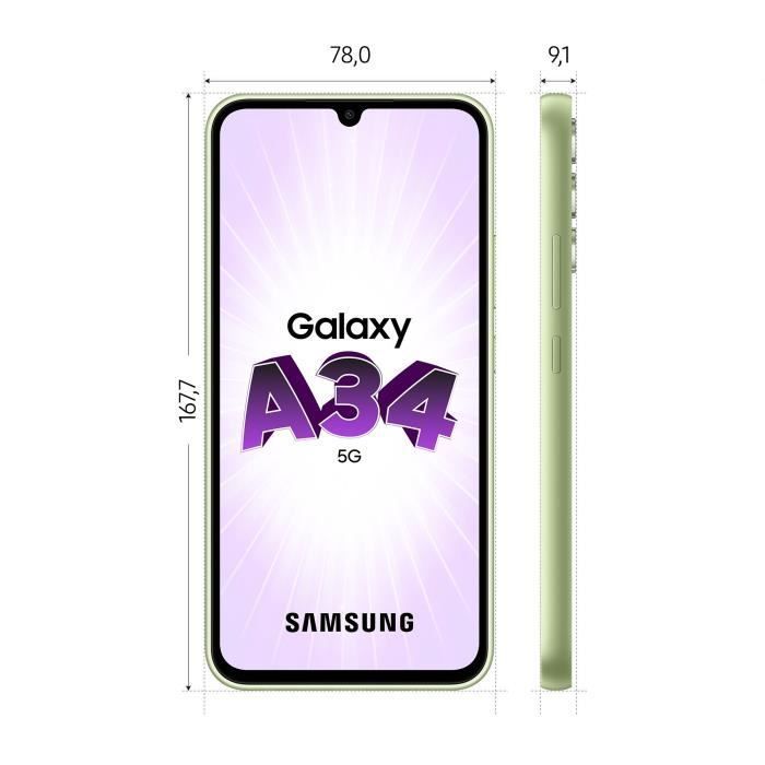 SAMSUNG Galaxy A34 5G Lima 128 GB