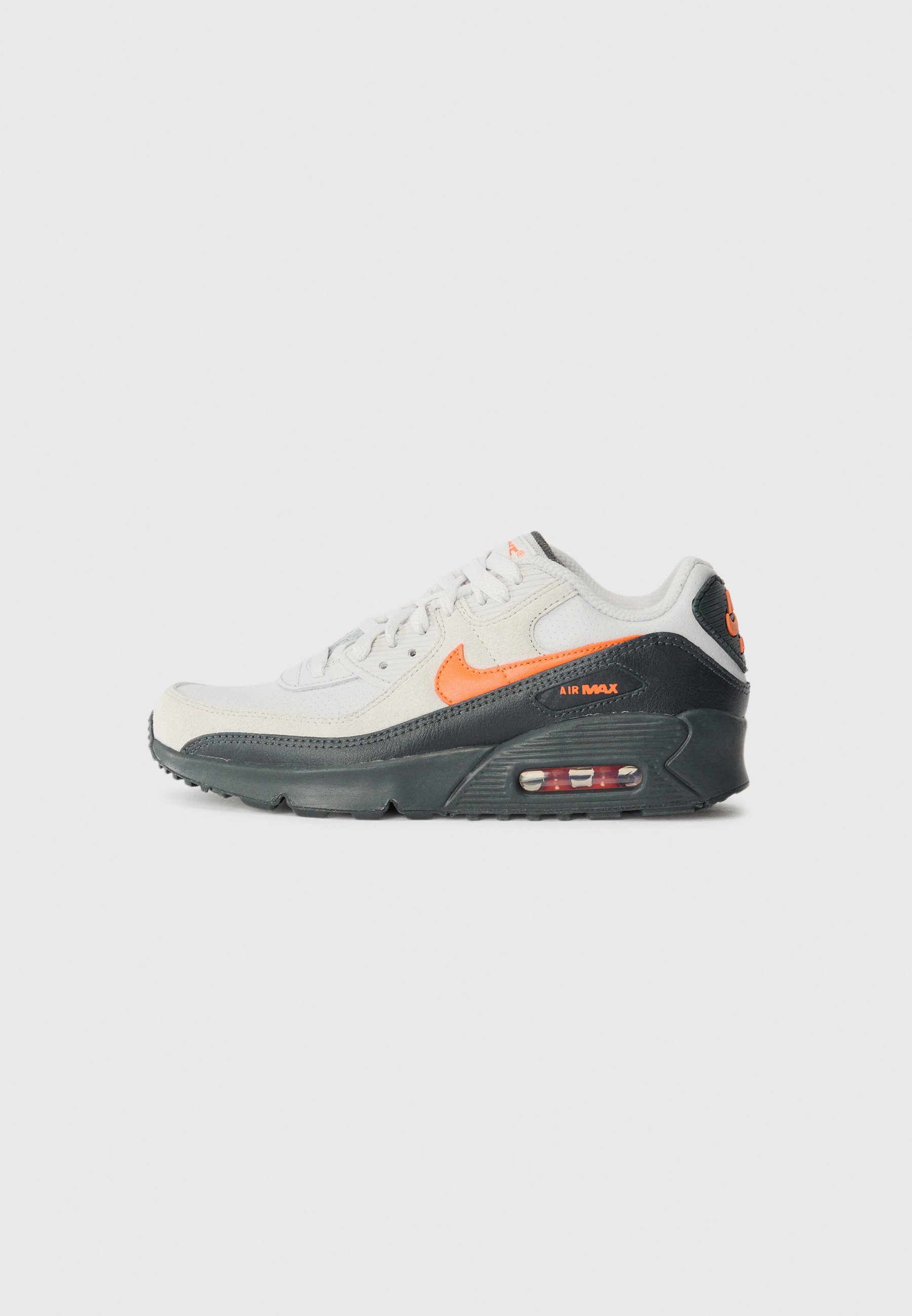 Nike Sportswear AIR MAX 90 MOTO UNISEX - Sneakers - vast grijs/oranje/antraciet/wit