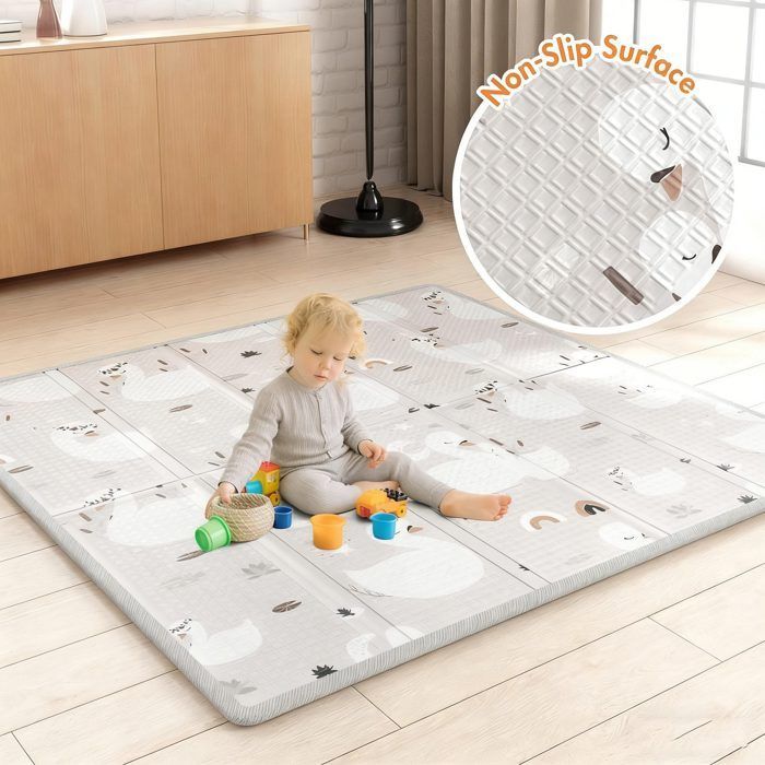 Box per bambini di 120 x 120 cm, ideale per uso interno, ampio e sicuro box con struttura in rete.