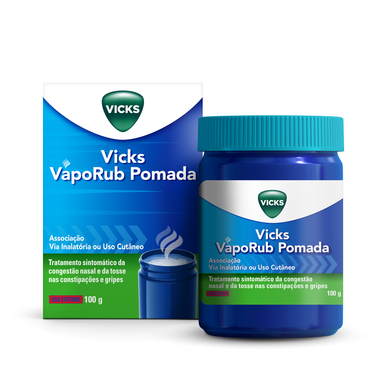 Vicks  Vicks Vaporub Pomada Gripes e Constipações      100 gr 100 gr