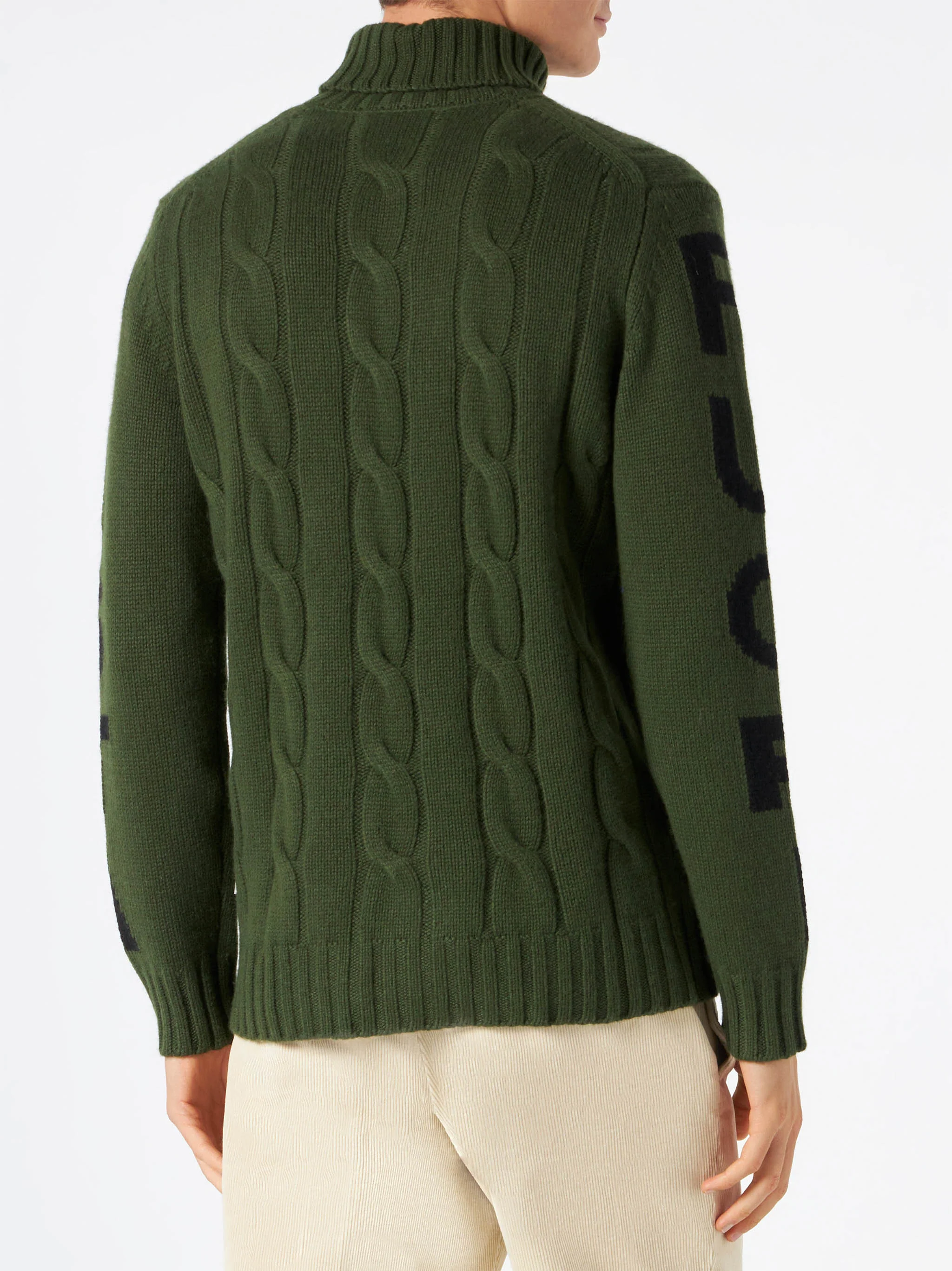 Jersey de cuello alto tejido con estampado Off-Piste para hombre