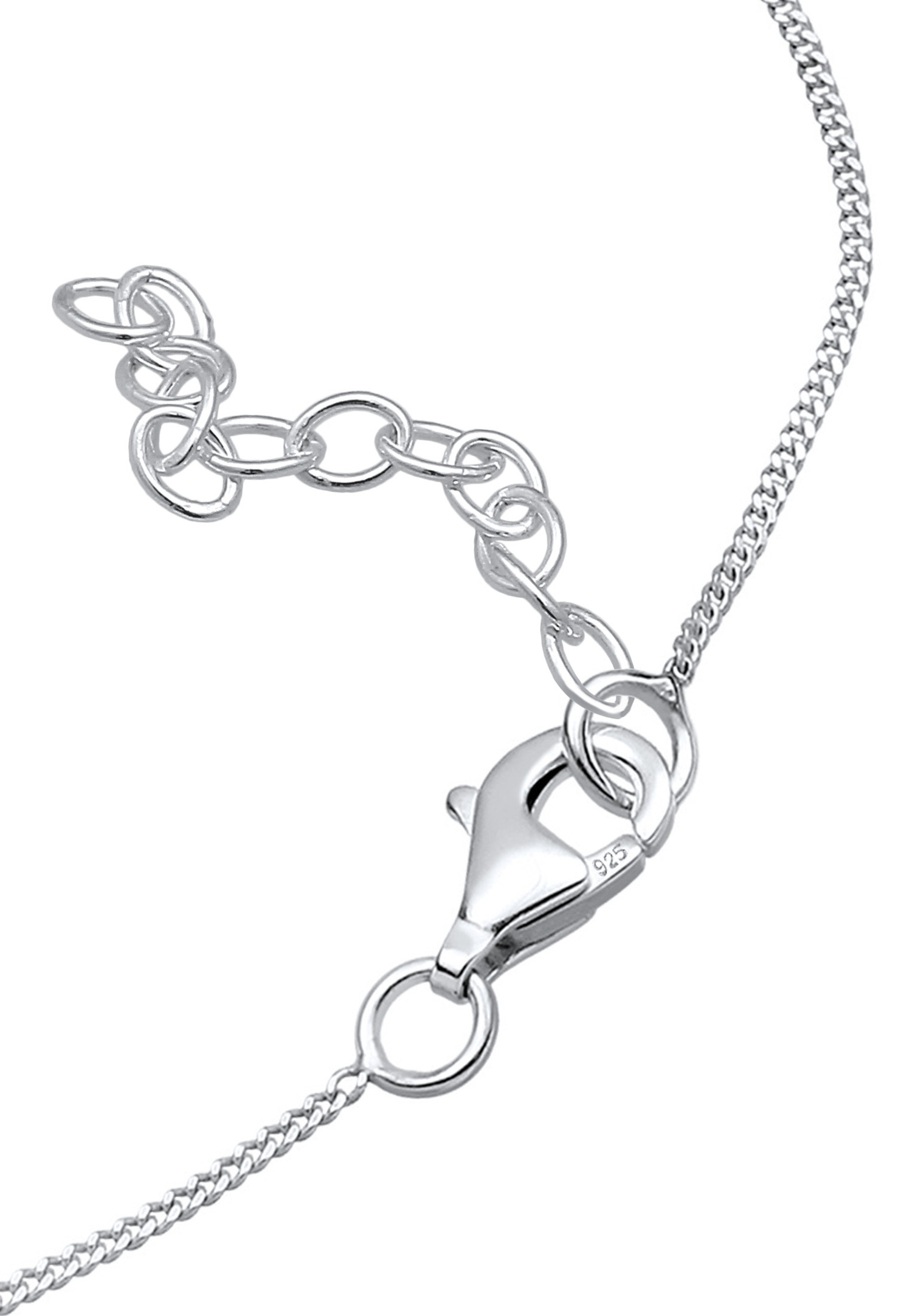 Elli Femmes Basic Moderne avec cristaux en argent sterling 925