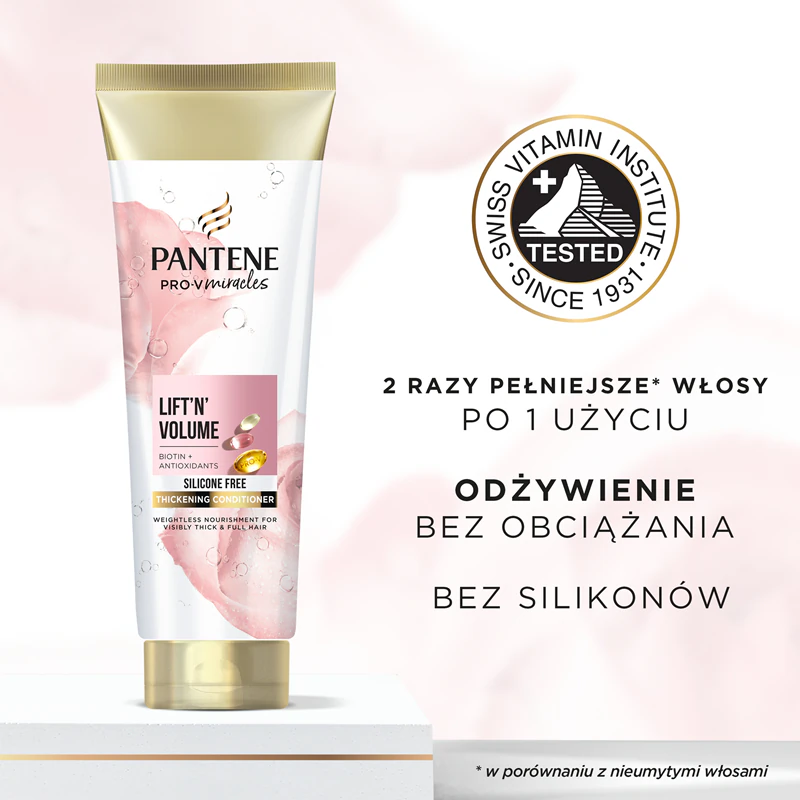 Condicionador Pantene Pro-V Miracles Lift'N'Volume para cabelos finos com biotina