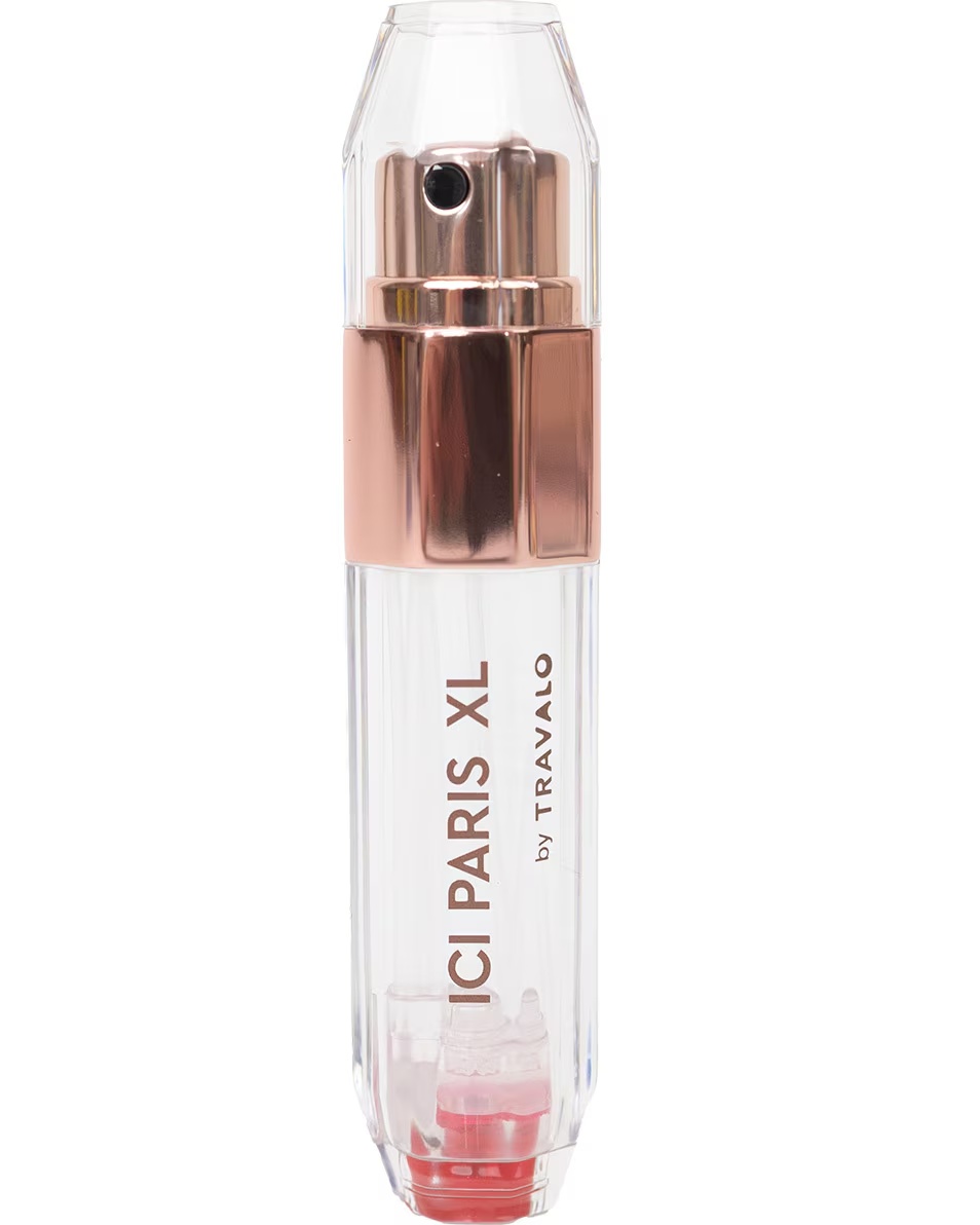 ICI PARIS XL Atomizor de parfum, cristal, aur roz, pungă reîncărcabilă, atomizor Travalo de la ICI PARIS XL