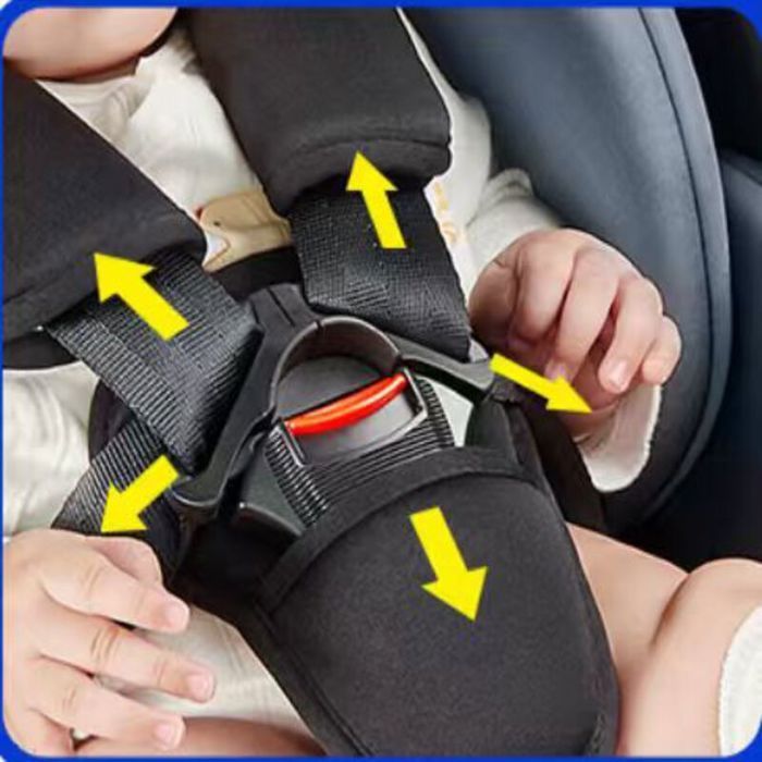 Silla de coche infantil giratoria Magic ZC Isofix - Fácil instalación - 0-12 años 36 kg - ECE R129 - C007 Gris