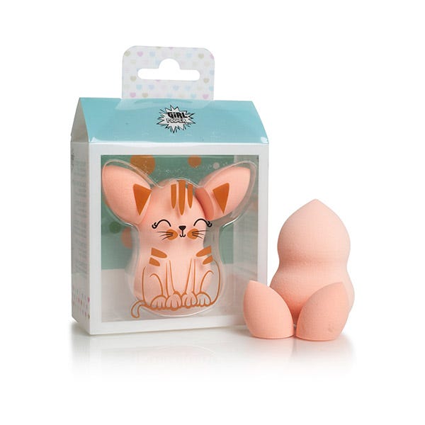 Houbičky na make-up Cat Blender+2Mini| 1 ks