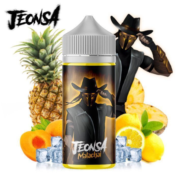 E-liquide Malachai (ananas, citron, abricot) Jeonsa 100ml + 4 booster de nicotine