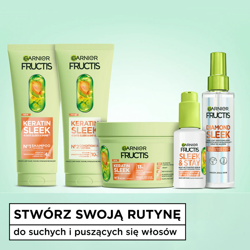 Garnier Diamond Sleek sprej na vyhladenie vlasov