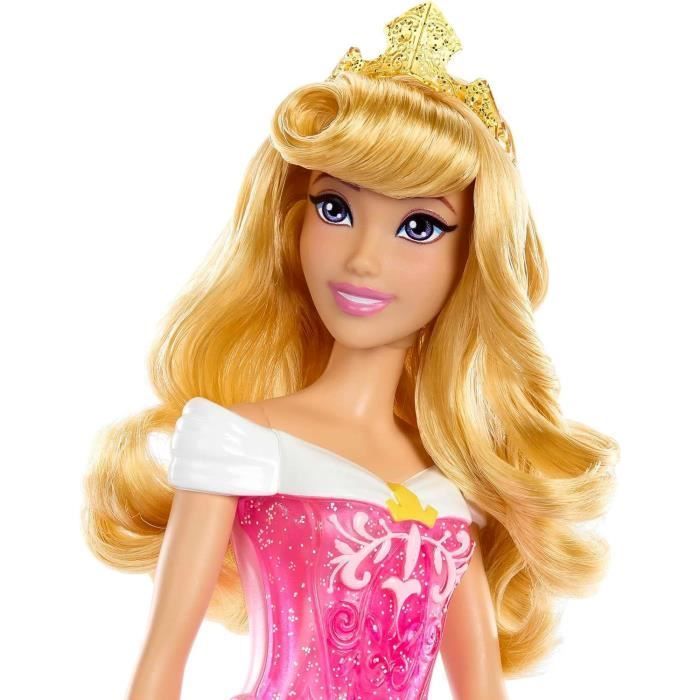 Muñeca Aurora de 29 cm, vestido y accesorios para muñeca Princesa Disney de Mattel HLW09