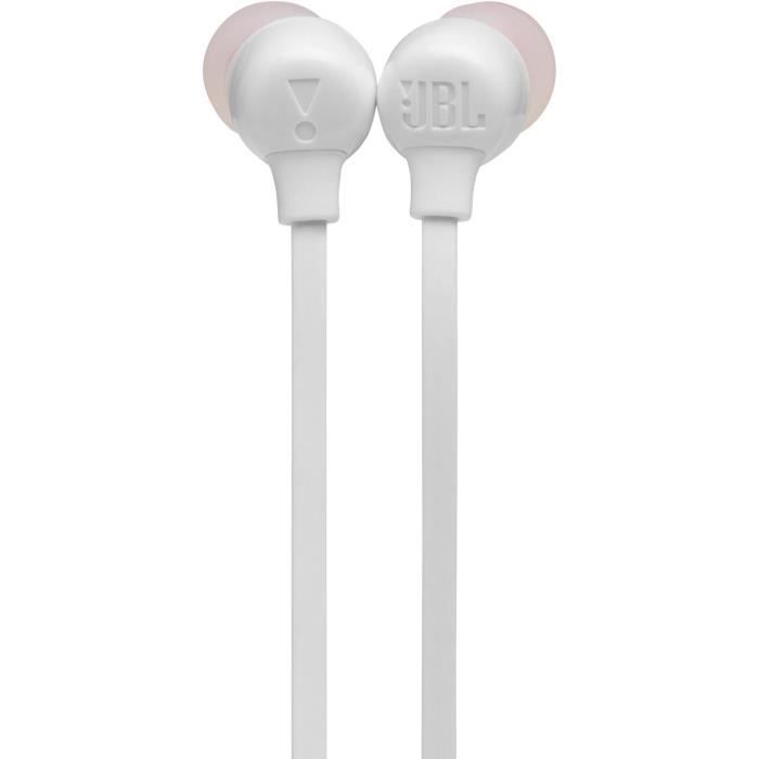 Auriculares inalámbricos JBL Tune 125BT - Intraurales - Sonido Pure Bass - Bluetooth 5.0 - 16 horas de autonomía - Blanco