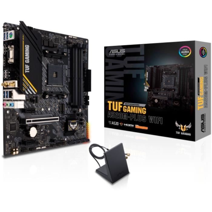 Scheda madre - ASUS - TUF GAMING A520M-PLUS WIFI - AMD A520 - Socket micro ATX AM4