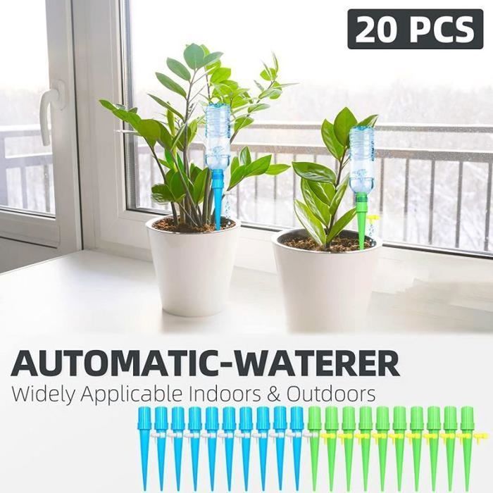 20 Pcs Drip Irrigation Bottle Automatic Watering for Garden Adjustable Drip Irrigation Bottle Kit