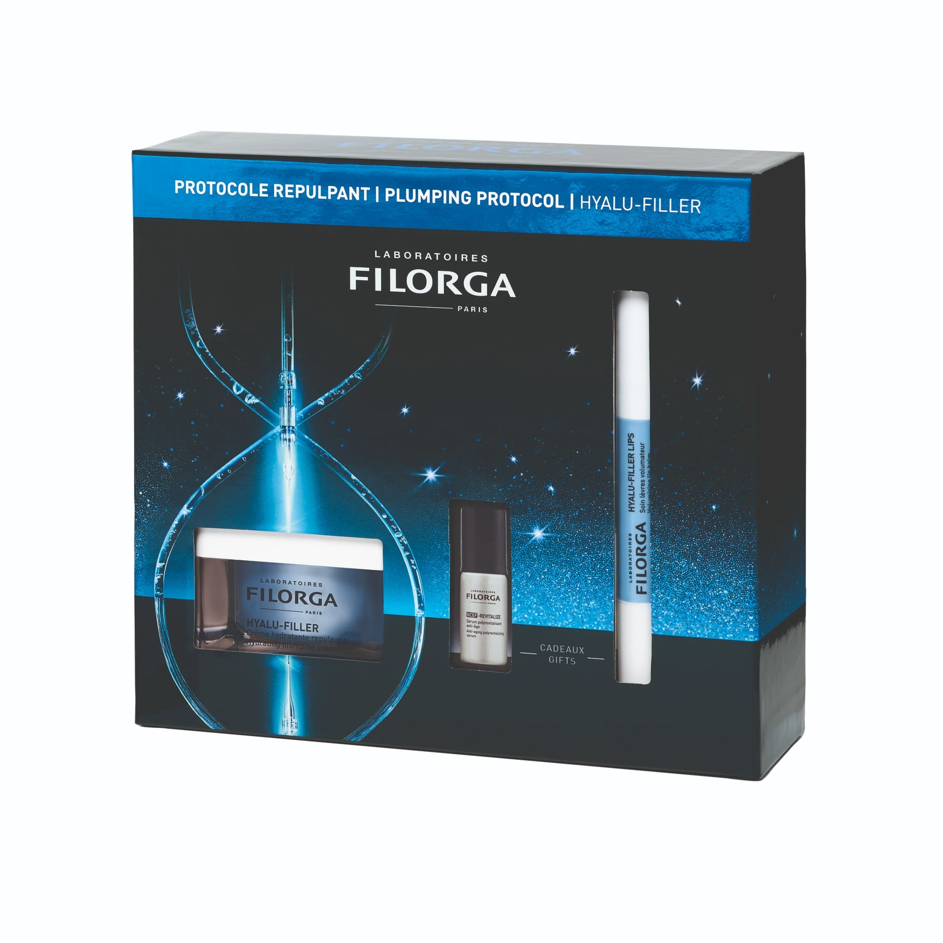 Hyalu-Filler Xmas Coffret Hyalu-Filler 2025 - Cofanetto Idratante, Crema viso giorno idratante