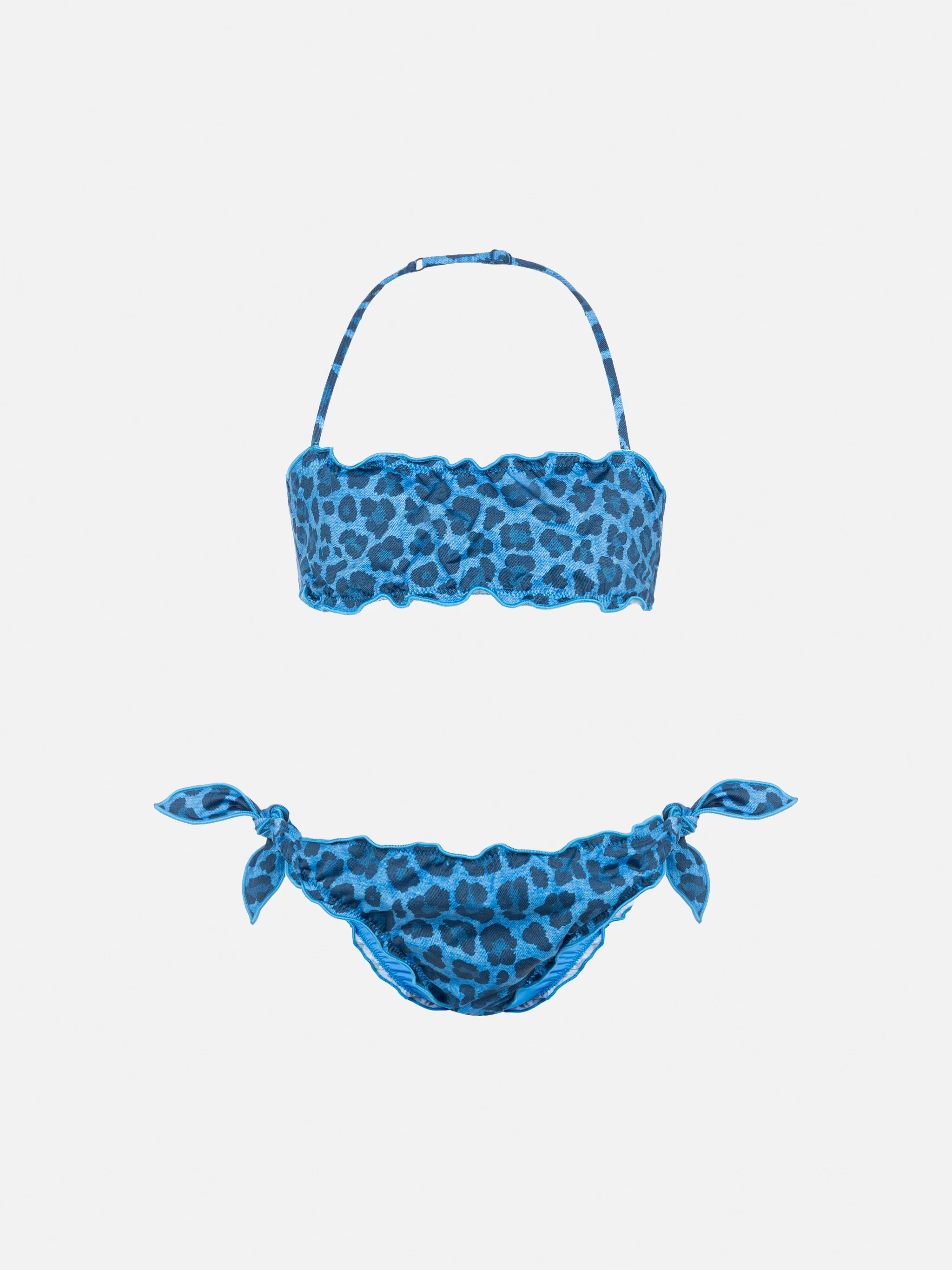 Bikini bandeau classique Emy à imprimé animal