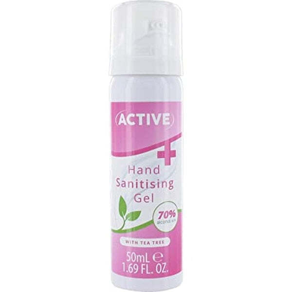Aktives Händedesinfektionsmittel mit 70 % Alkohol, 50 ml