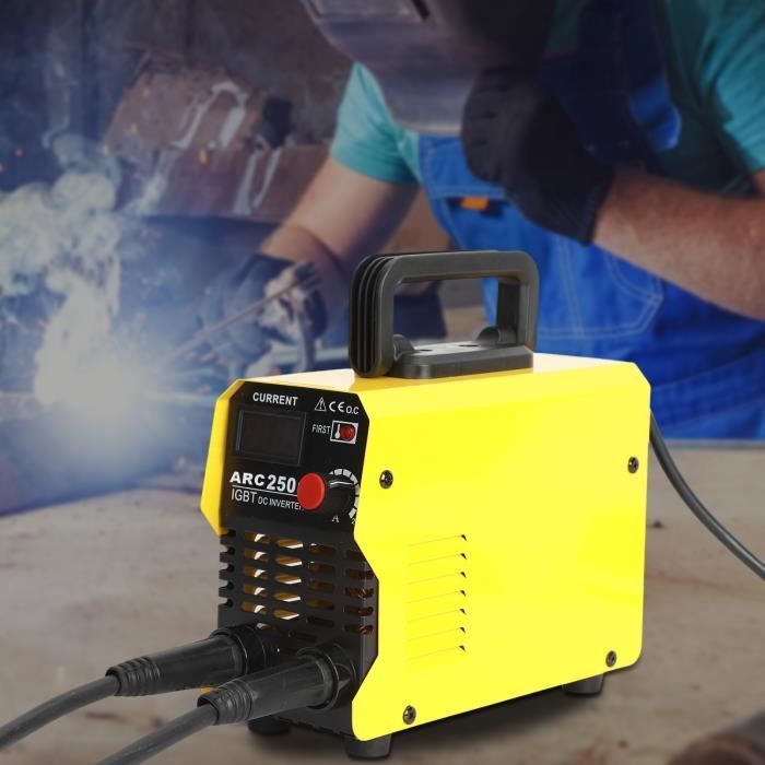 Saldatrice inverter, mini saldatrice portatile ARC-250, saldatrice elettrica 62V, classe F, 220V, 30-250A, 22*9*14cm
