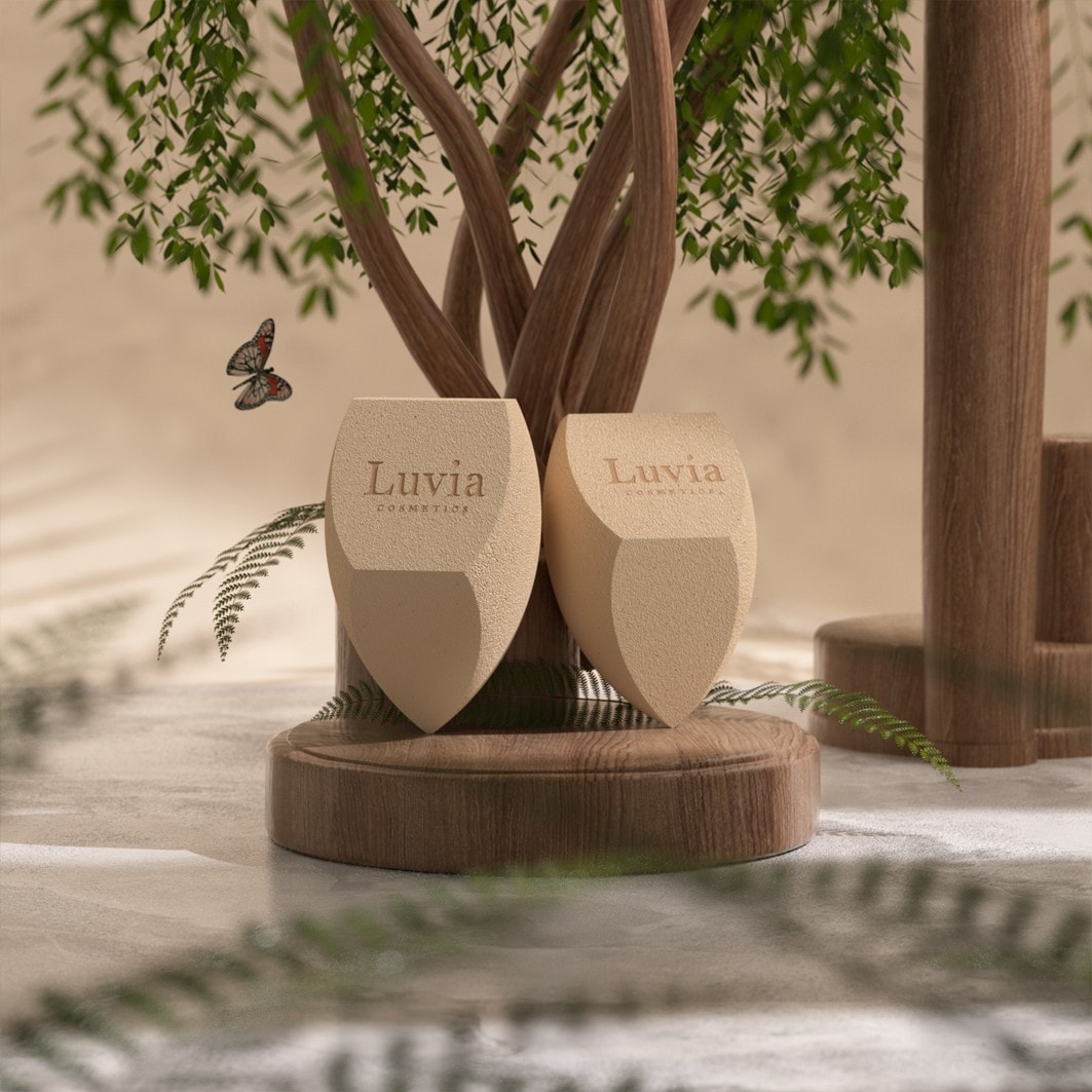 Luvia Tea Make-up Sponge Set
