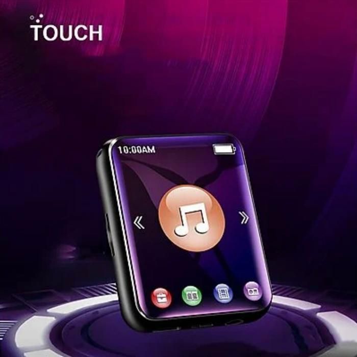 Reproductor MP4, Bluetooth, 16 GB, pantalla de 2 pulgadas, lector de libros electrónicos, batería de 400 mAh, negro
