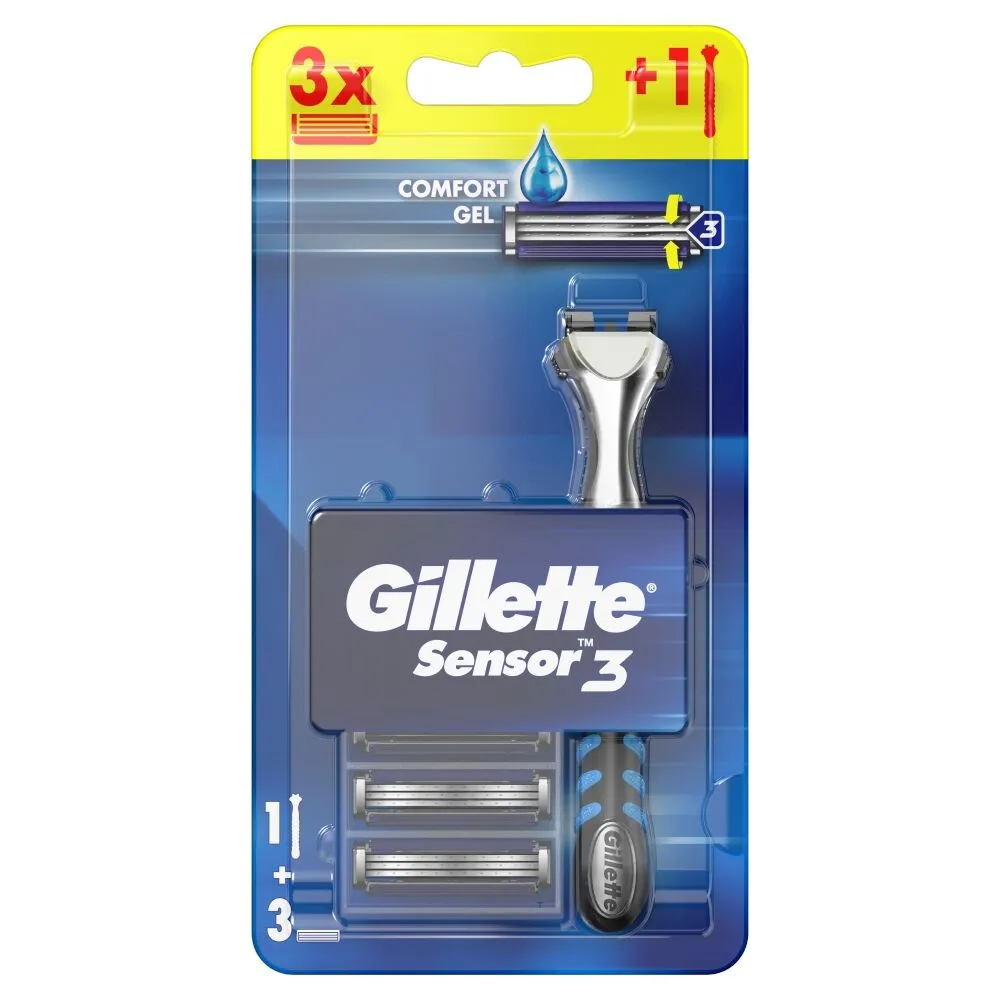 Gillette Blue3 Rączka + 3 Wkłady