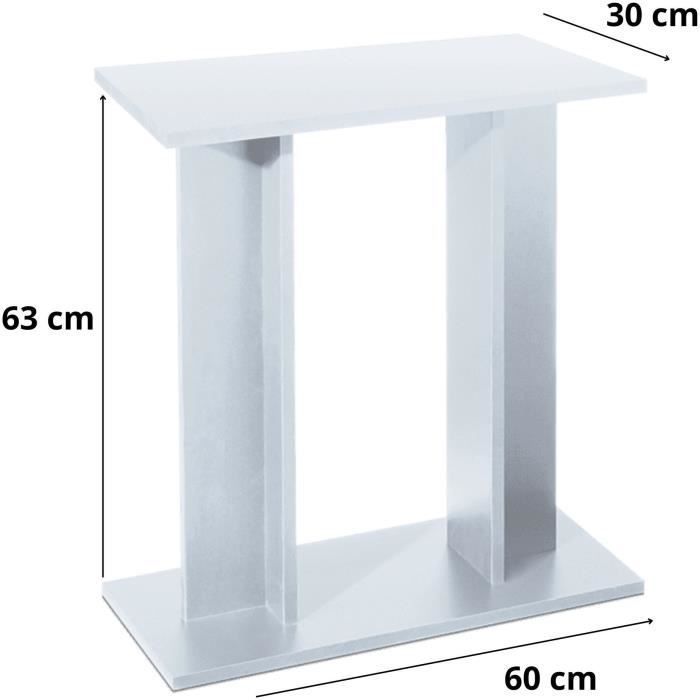 60cm Aquarium Cabinet - White - Easy Assembly - Modern Design