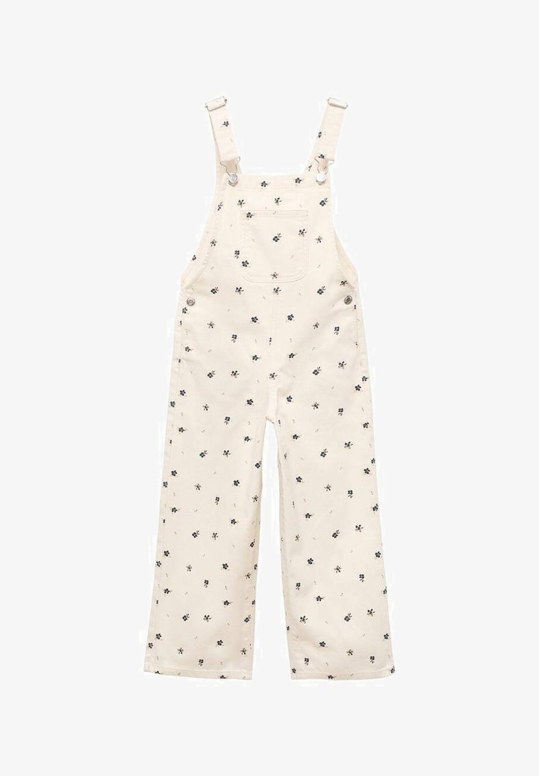 Mango Kids FLORAL KIDS - Salopette - bianco sporco