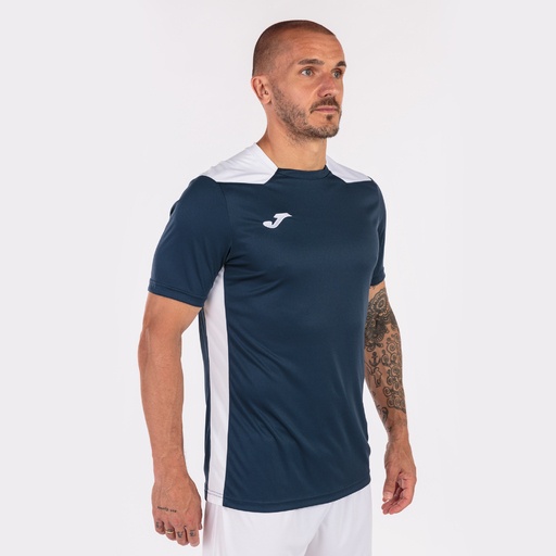 Camiseta Manga Corta Joma Championship Vi Marino Blanco