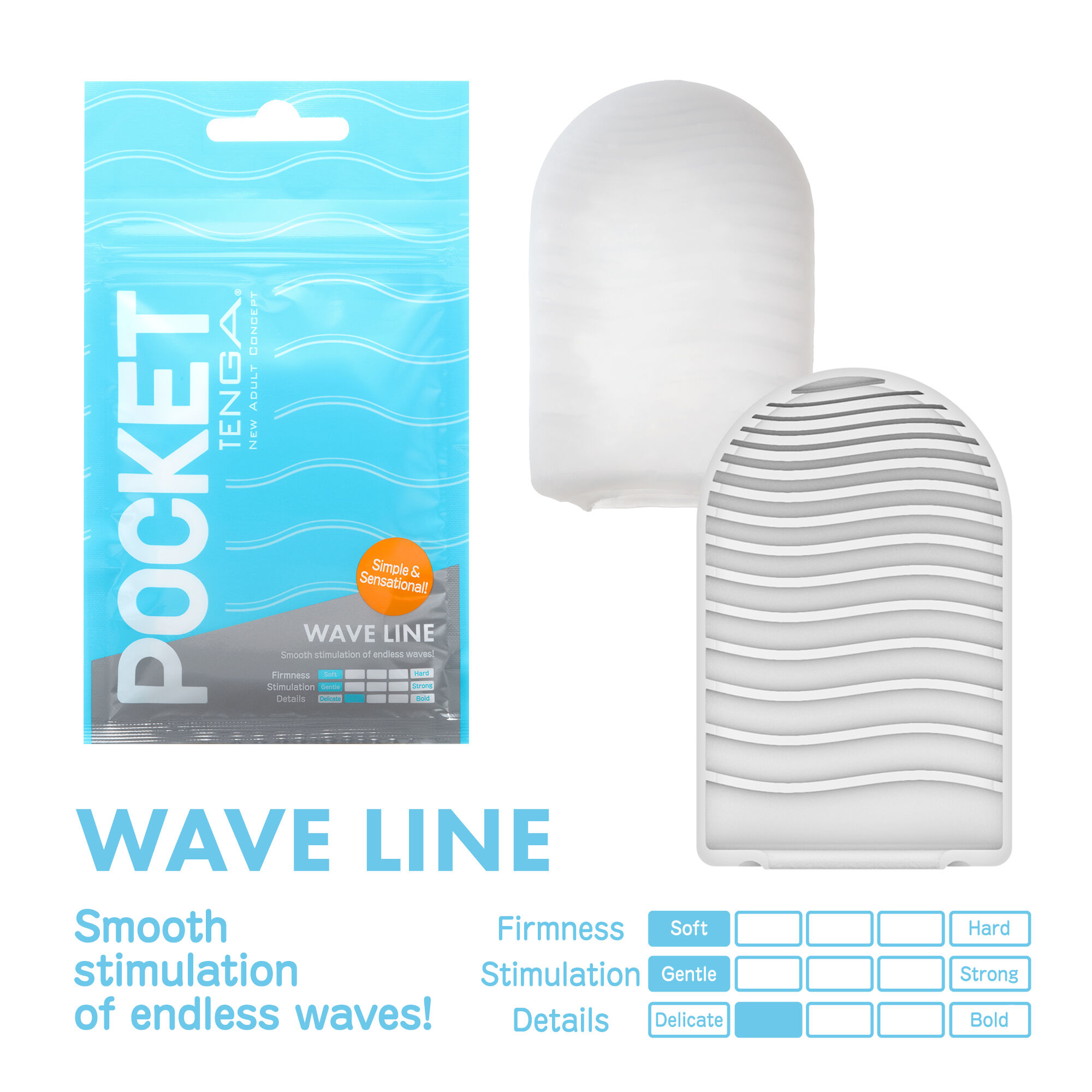 Tenga Tenga Pocket Stroker Wave Line
