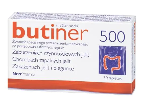 Butiner 500, Maślan sodu, Tabletki