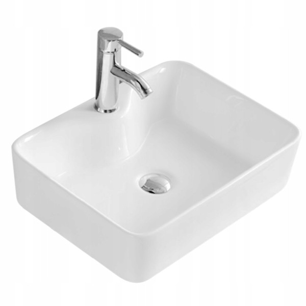 Umywalka Ceramiczna Nablatowa Kelly Biała - Rea