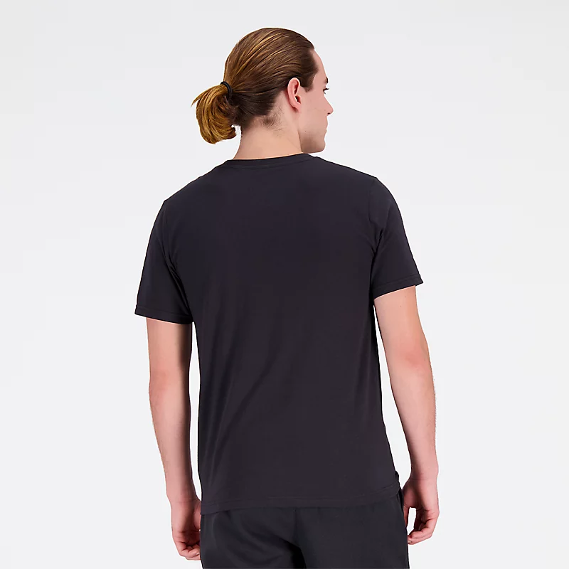 Maglia in jersey di cotone Sport Core Graphic - CZARNY